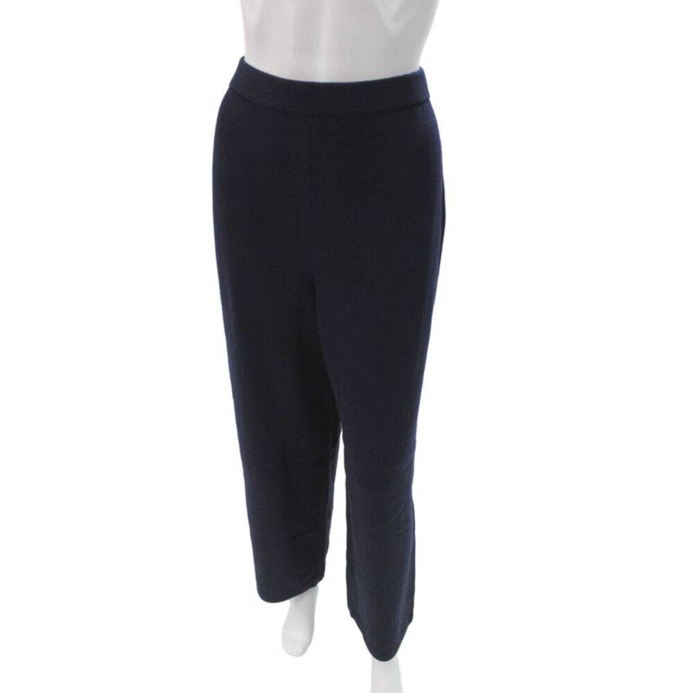 St. John Collection By Marie Gray Women Dress Pants Dark Blue Wool Size 12